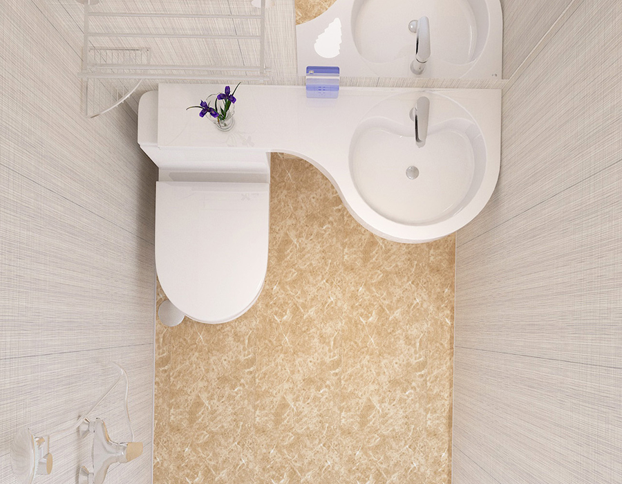 Unit Bilik Mandi Pasang Siap Modular PEC Resin Fiber Panel Penuh