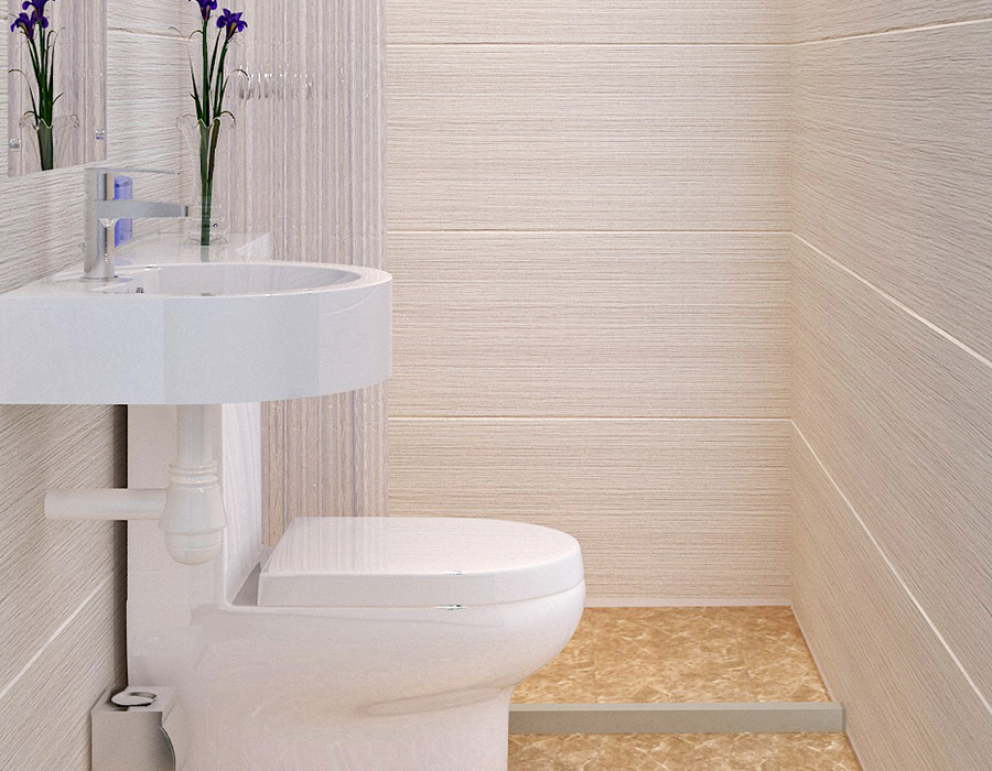 Bilik Mandi Modular Hotel dengan Pembinaan Panel Gentian Resin PEC Penuh
