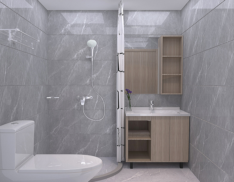 Unit Bilik Mandi Apartmen Bersepadu Panel Gentian Resin PEC