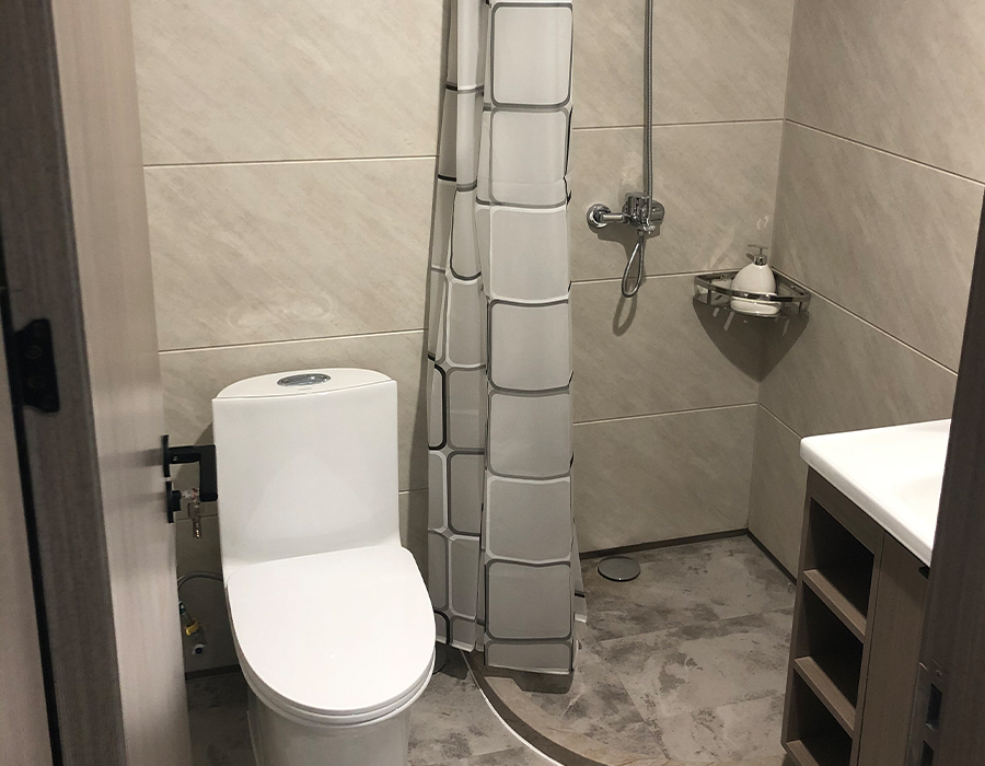 Bilik Mandi Sanitari Modular Prefabrikasi Mendatar Papan Dinding PEC