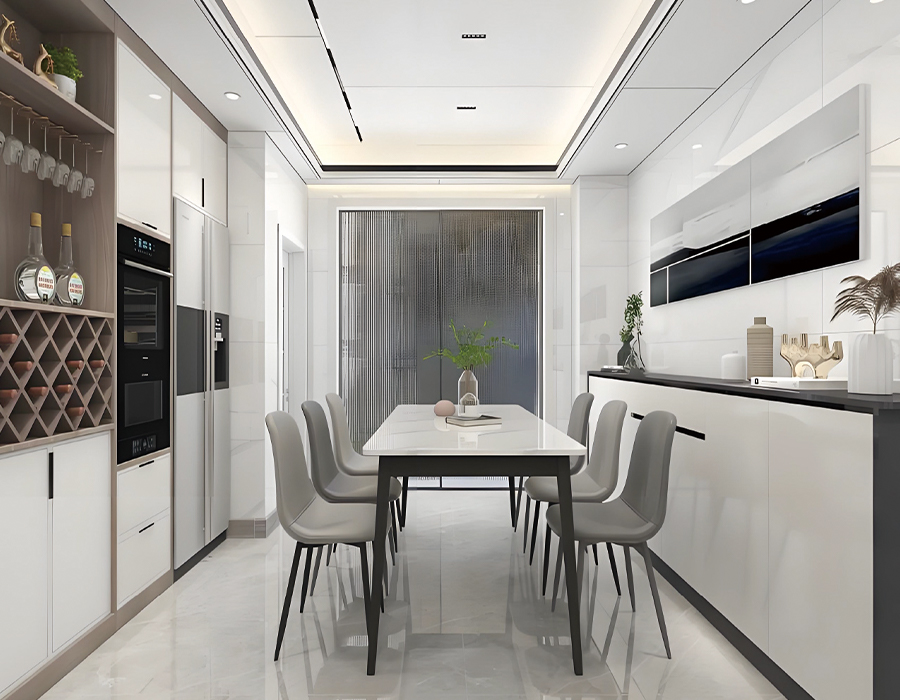 Dapur Bersepadu Panel Dinding Papak Batu